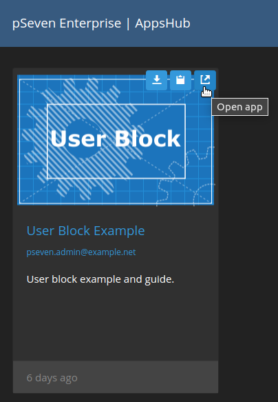User. Blocking System Getting started - pSeven Enterprise Help