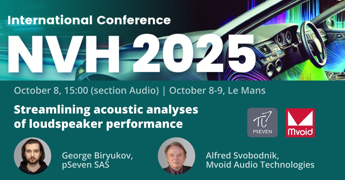 pSeven will be presenting at NVH 2025