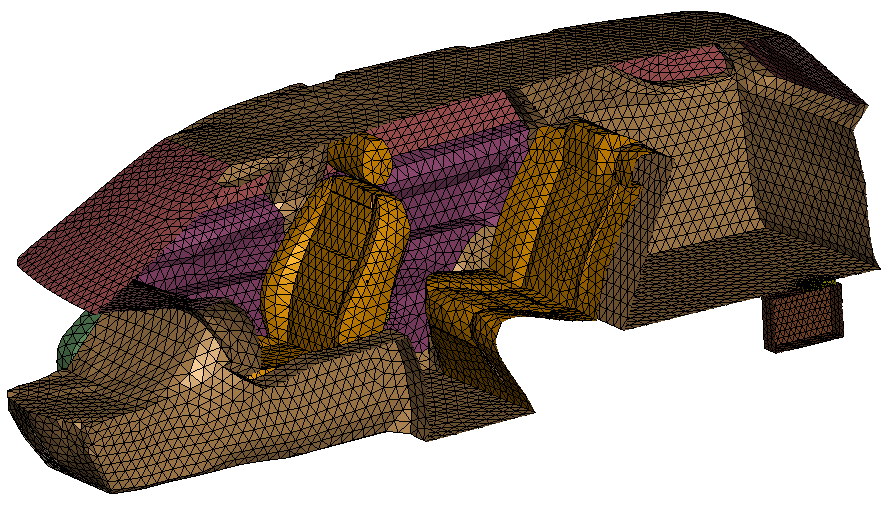 Figure 2: A coupled multidisciplinary model of transducers - enclosures and listening space
