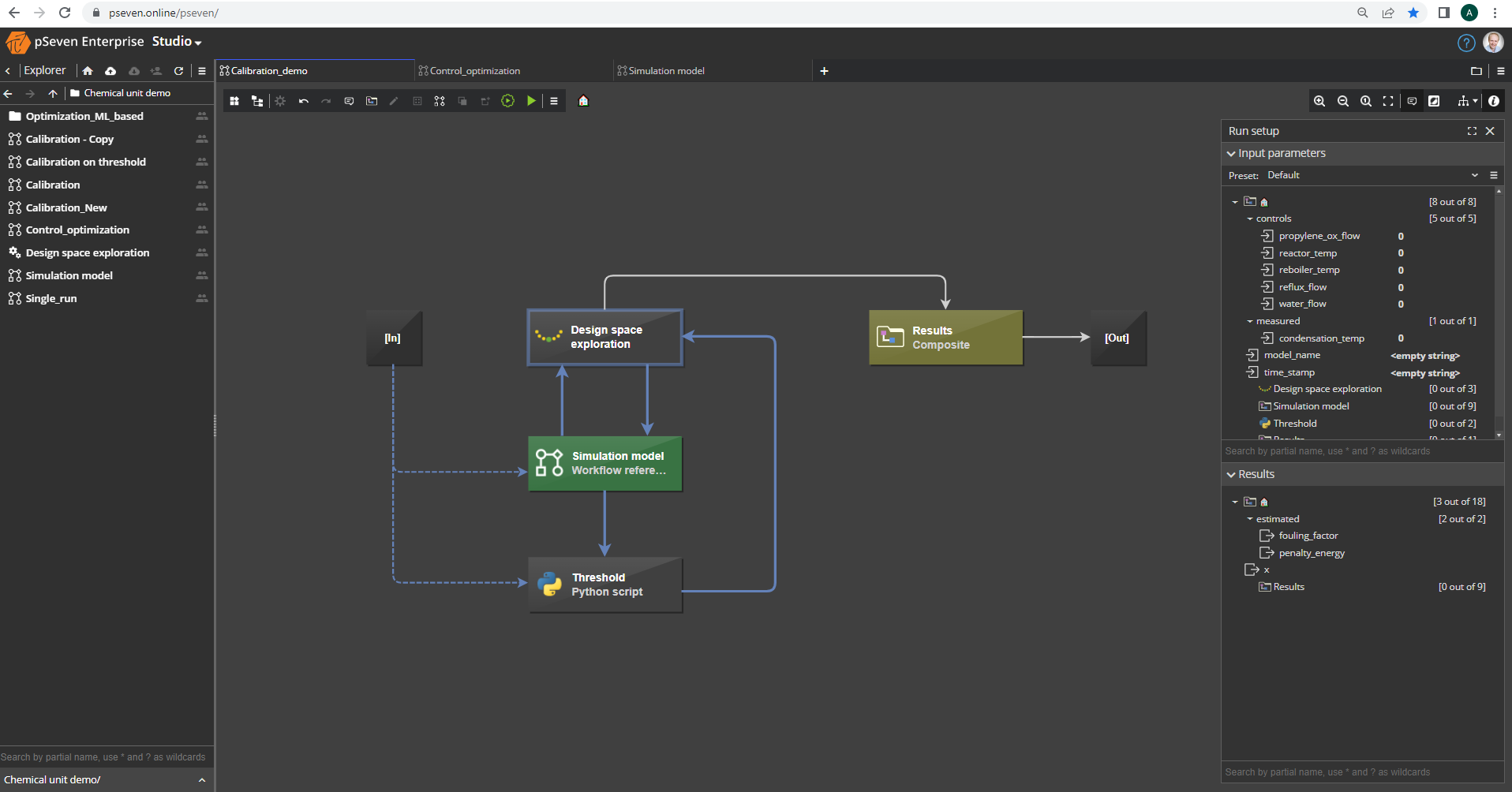 web interface