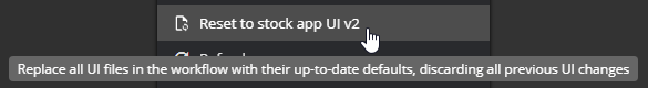 pSeven Enterprise v2022.05. Simplified Updating of the Generic User Interface in Published AppsHub Apps