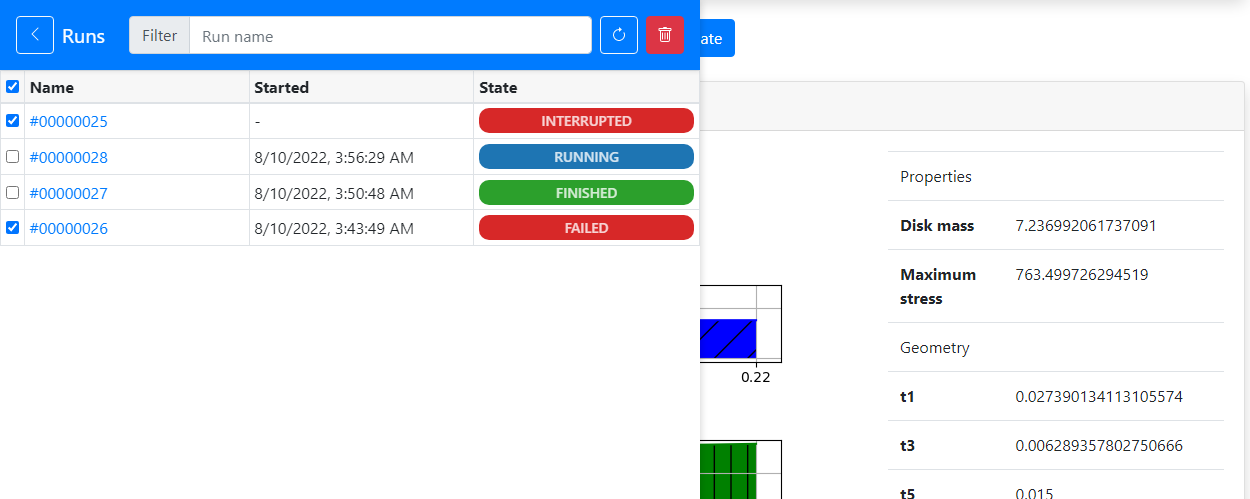 Appshub Runs Sidebar
