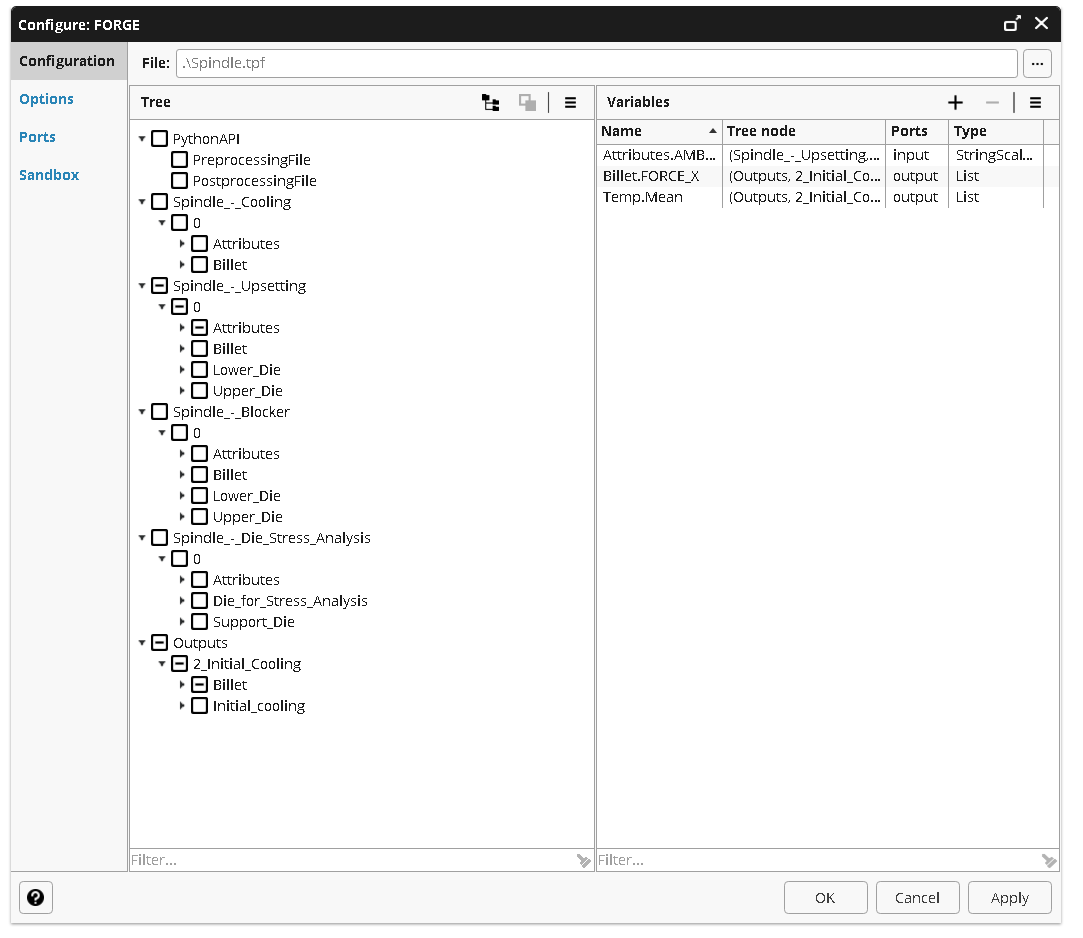 FORGE block interface